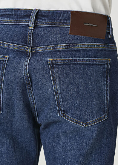 Beymen Club Tapered Fit Dark Blue Jeans - 5