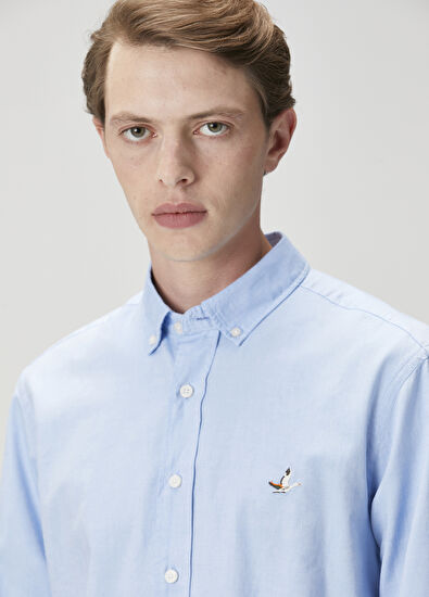 Beymen Club Comfort Fit Mavi Gömlek - 5