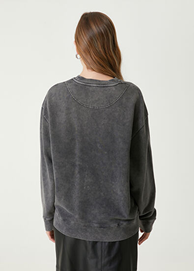 Antrasit Fotoğraf Baskılı Sweatshirt Beymen Club Antrasit Fotoğraf Baskılı Sweatshirt - 6