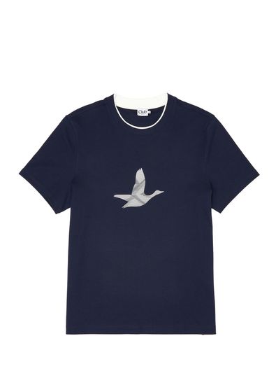 Beymen Club Regular Fit Navy Blue Goose Logo T-Shirt - 5