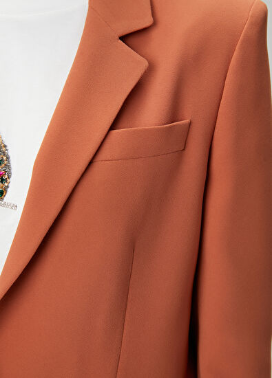 Beymen Club Kiremit Krep Blazer - 5