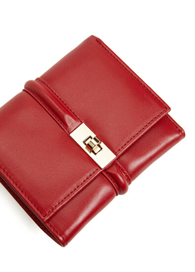 Kırmızı Kadın Deri Cüzdan - Görsel 6