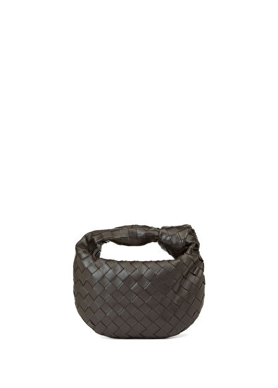 Mini Jodie Koyu Kahverengi Kadın Deri Çanta - Görsel 5