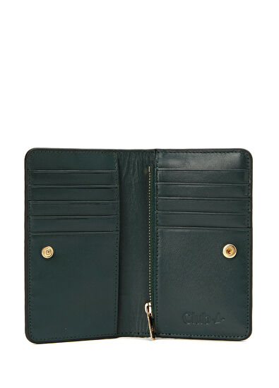 Beymen Club Yeşil Krokodil Dokulu Kadın Deri Cüzdan - 4