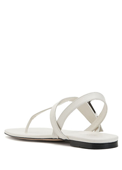 Beymen Collection Ekru Kadın Deri Sandalet - 3