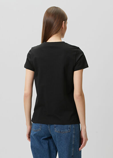 Beymen Club Siyah Dökümlü T-shirt - 5