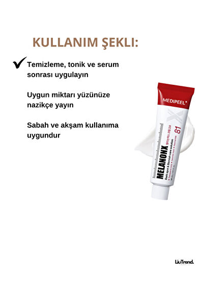 MEDIPEEL Melanon X Cream RX 2.0 Traneksamik Asit İçeren Aydınlatıcı Krem 30 ml - 5