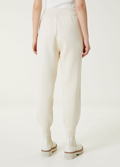 Beymen Club Ekru Yün Jogger Pantolon - 5