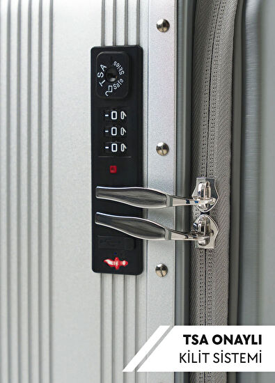 SE3S Gri Kabin Boy Elektrikli Binilebilir Scooter Valiz - Görsel 8