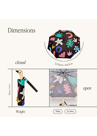 Duckhead Duck Palma Renkli Unisex Kompakt Şemsiye  - 5