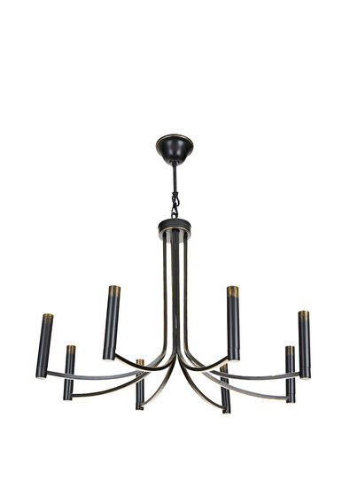 Nish Solutions Modern Siyah Metal Avize - 5