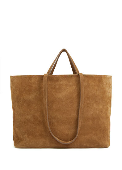 Beymen Club Mink Double Strap Women's Suede Bag - 4