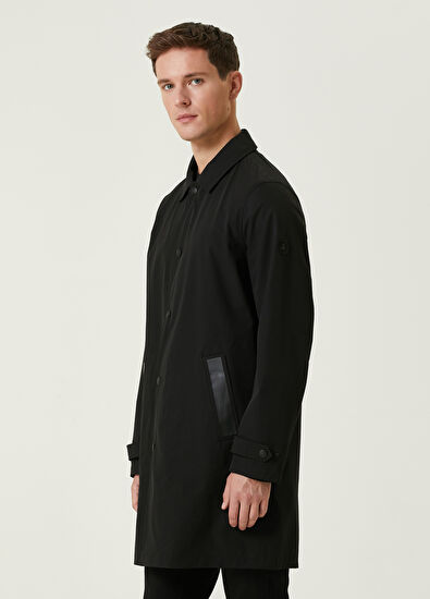 Beymen Club Black Hooded Technical Overcoat - 4