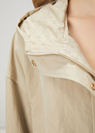 Beymen Club Beige Hooded Coat - 6