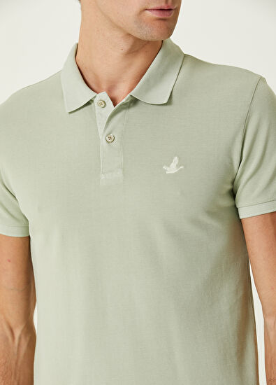 Beymen Club Slim Fit Açık Yeşil Polo Yaka T-shirt - 4