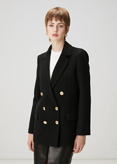 Beymen Club Siyah Kruvaze Ceket - 3