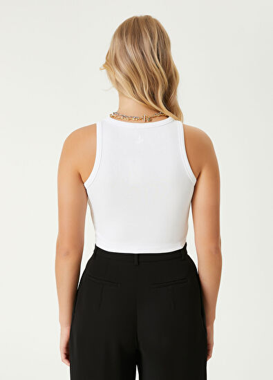 Beymen Club Beyaz Crop Atlet - 6