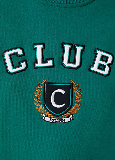 Beymen Club Club Yeşil Logolu Sweatshirt - 5