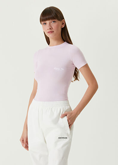 Balenciaga Beverly Hills Fitted Pembe T-shirt - 3