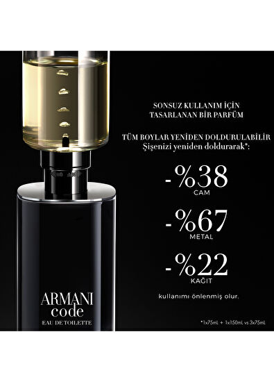 Giorgio Armani Code Edt Refill 75 Ml Men'S Perfume - 7