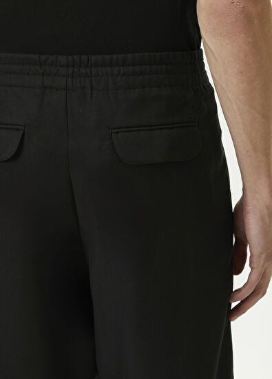 Beymen Club Black Pleated Twill Sport Pants - 5