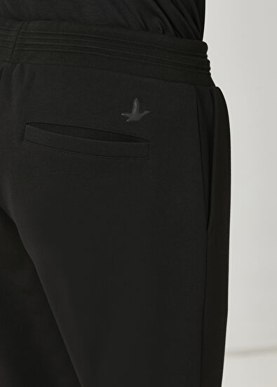 Beymen Club Siyah Beli Kordonlu Jogger Eşofman Altı - 5