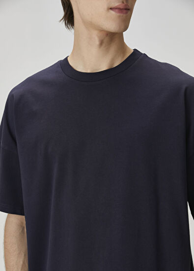 American Vintage Lacivert T-shirt - 5