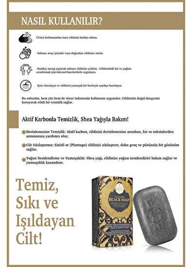 Nesti Dante Luxury Black Aktif Karbon ve Shea Yağı Canlandırıcı ve Sıkılaştırıcı Banyo Sabunu 250 gr - 4