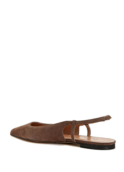 Beymen Club Mink Suede Ballet Flats - 3