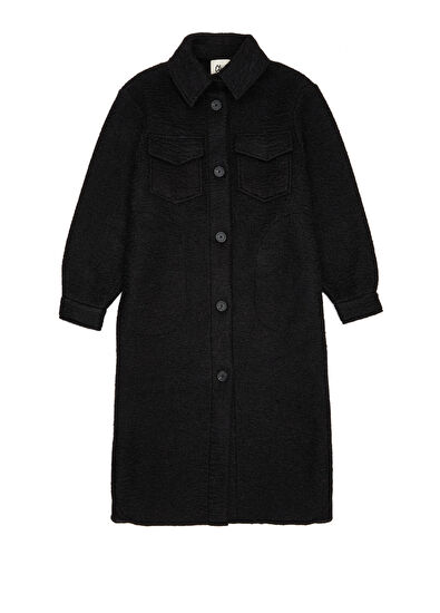 Beymen Club Black Star Embroidered Long Over Shirt - 7