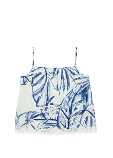 Beymen Club Santorini Printed Linen Blouse - 7