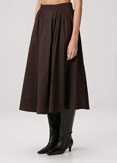 Mkdt Studio Novo Brown Midi Skirt - 3