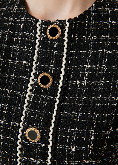 Beymen Club Black Mini Tweed Dress - 5