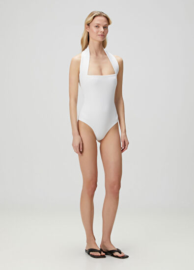 OYE Swimwear Carla Beyaz Mayo - 3