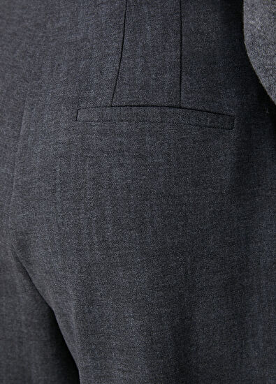 Beymen Club Barrel Fit Grey Mélange Trousers - 6