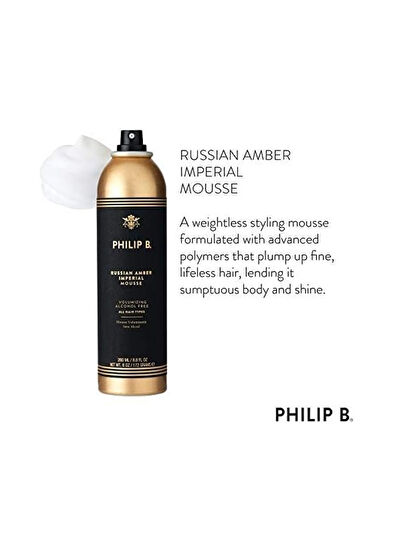 Philip B. Russian Amber Imperial Mousse Hair Mousse 200 ml - 5