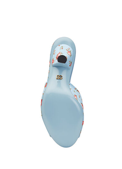 Re Edition 2000 Mavi Kadın İpek Terlik - Görsel 6