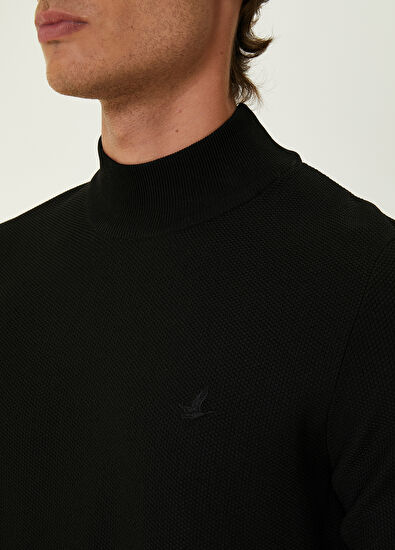 Beymen Club Siyah Pirinç Dokulu Kazak - 5