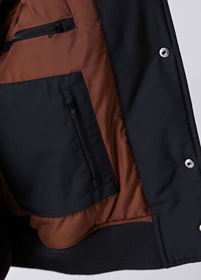 Beymen Club Black Woven Bomber Jacket - 7