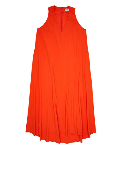 Beymen Club Mercan Evaze Midi Elbise - 7