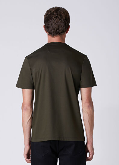 Beymen Club Regular Fit Khaki Interlock Basic T-Shirt - 5