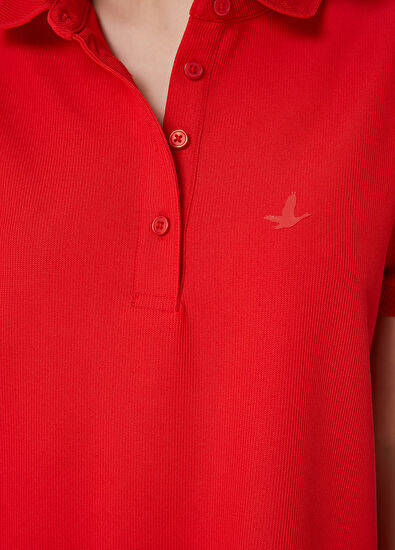 Beymen Club Kırmızı Mini Polo Elbise - 5