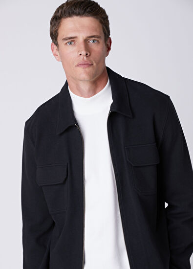Beymen Club Siyah Diyagonal Dokulu Sweatshirt - 4
