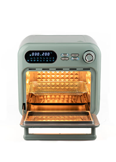 Berghoff Gem Retro Mint Yeşil Rengi Dijital Airfryer+ Mini Fırın 18 Lt - 3