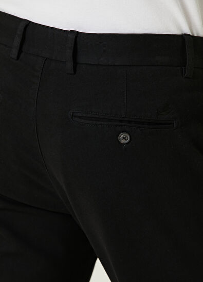 Beymen Club Siyah Yumuşak Dokulu Twill Chino Pantolon - 5