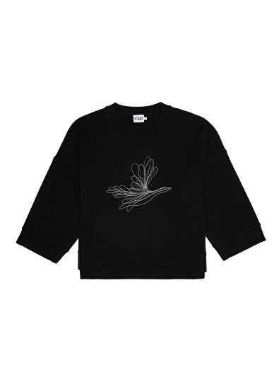 Beymen Club Black Chain Logo Sweatshirt - 7
