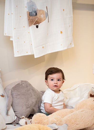 Casadora Baby Happy Tony 100% Organic Cotton 2-Piece Muslin Cover Set - 5