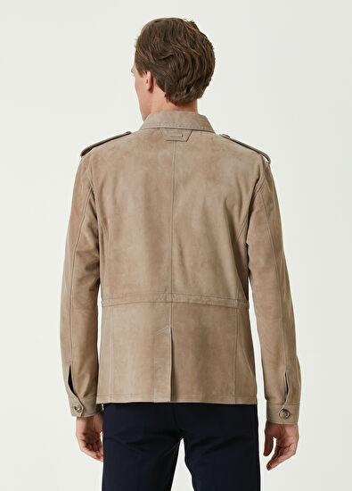 Beymen Club Bej Safari Süet Ceket - 4