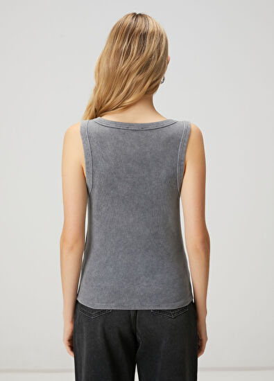 Beymen Club Gri Hotfix Logolu Atlet - 4