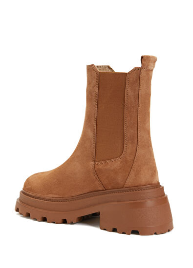 Beymen Club Tan Women's Leather Chelsea Boots - 3